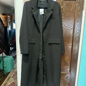 Forever 21 Black Blazer Coat